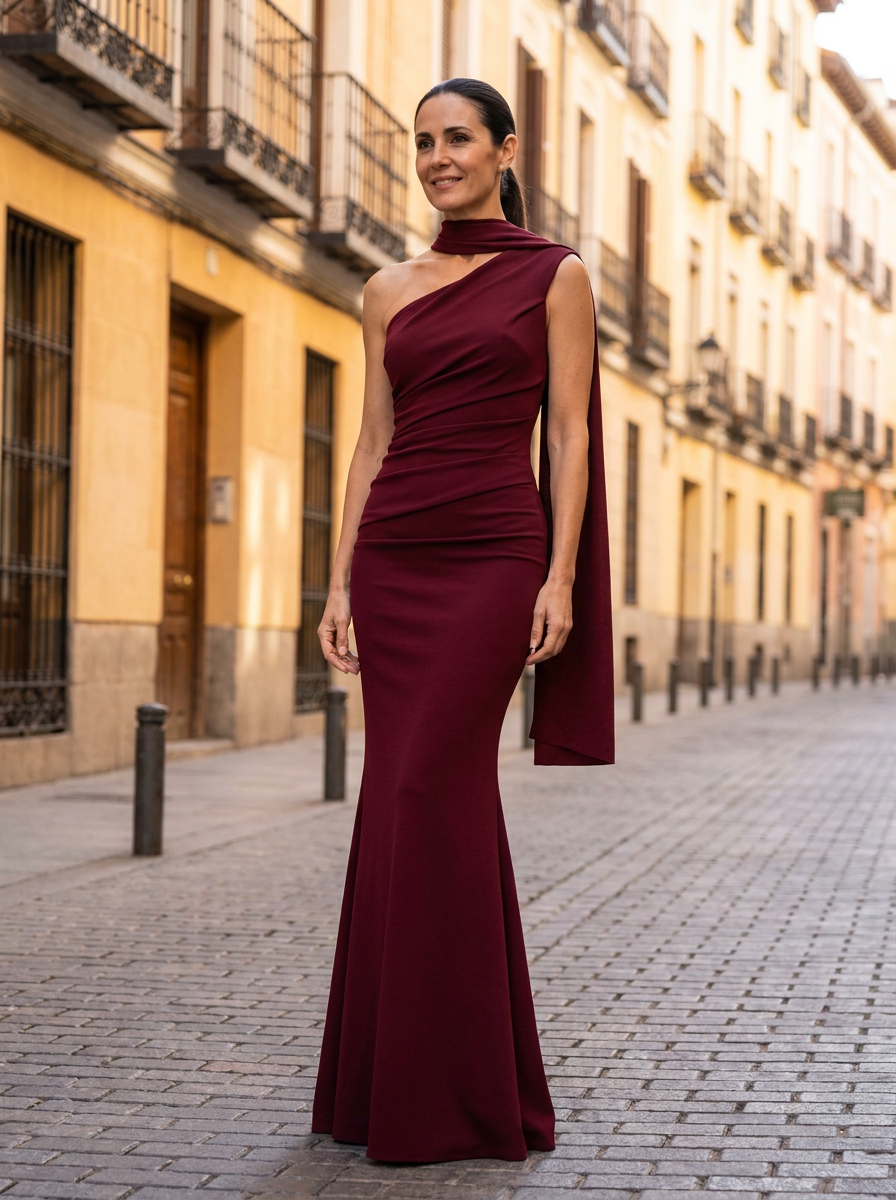 Vestido Gloria Burdeos LaCasaDeAitana